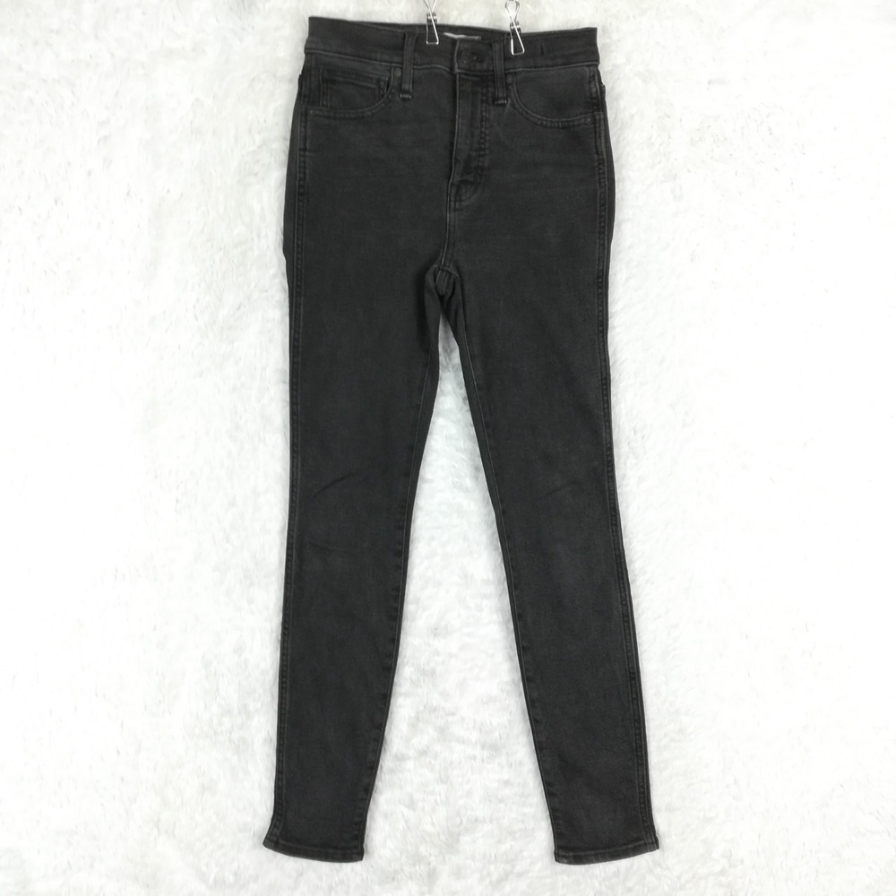 Madewell Womens Jeans 10" High Rise Skinny Denim Starkey Blackโ Wash 26